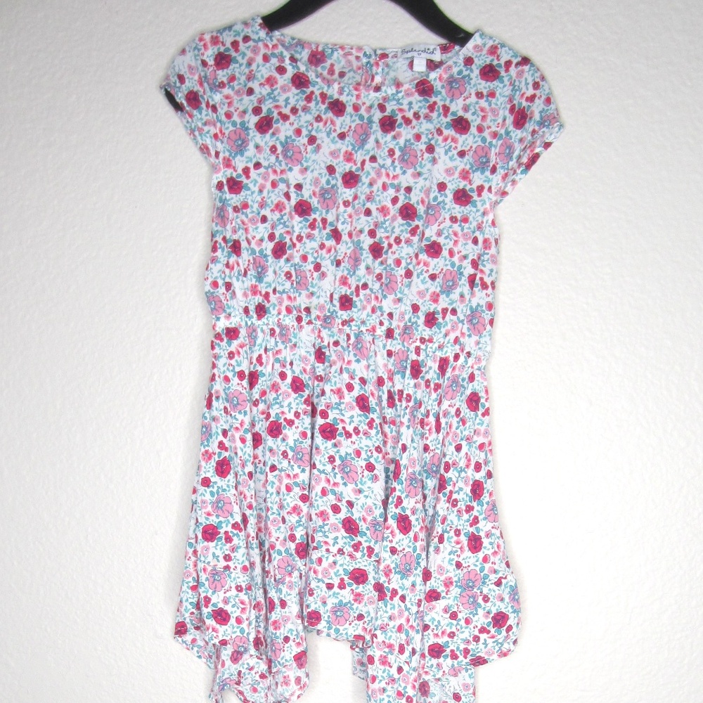 Splendid Girls floral dress in pink red green - Size 3T